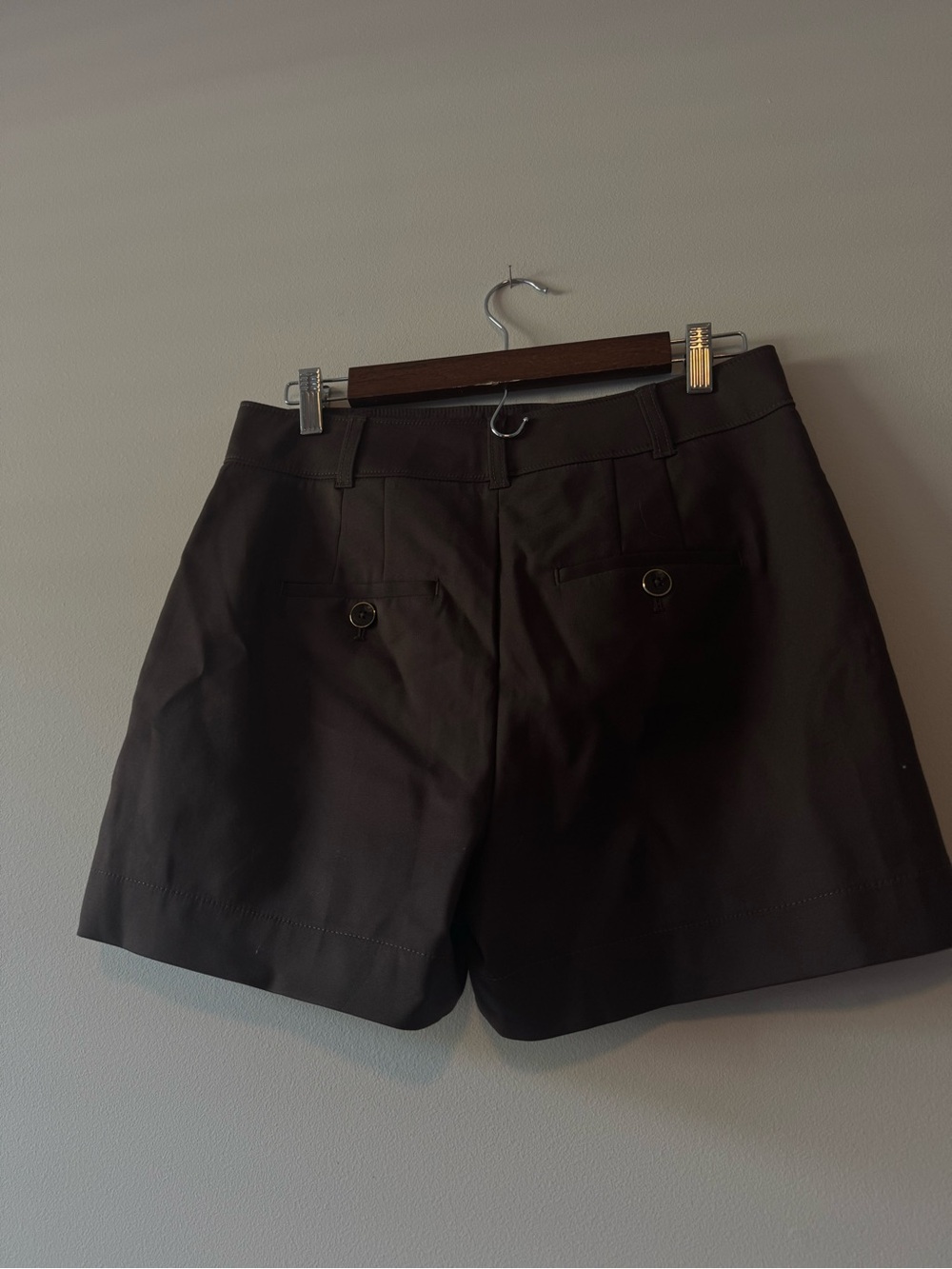 NWT High-Rise Brown Utility Shorts - Picture 6 of 6